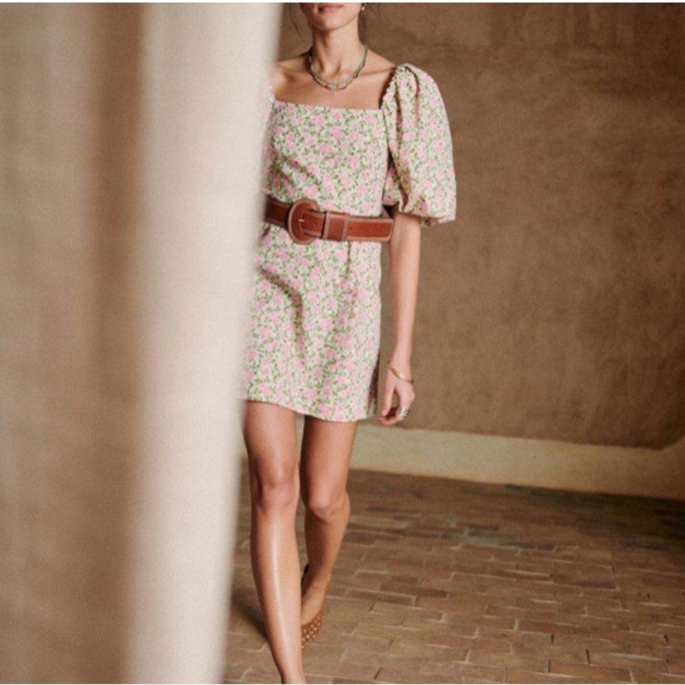 Sezane Alexandra Robe in Peonies - Picture 4 of 14